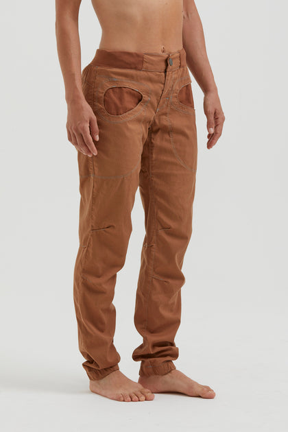 E9 - Women's Trousers Long Lightweight Climbing Gym Onda Rock2.2 - Caramel,  Caramel - 181, L : : Fashion